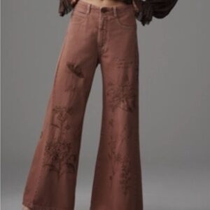 Pilcro Brown Women Embroidered Jeans